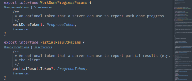Code lenses as phantoms